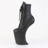 Pleaser BEWITCHED-1020 Black Vegan Leather Ankle Boots