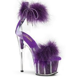 Pleaser ADORE-724F Transparent Purple Fur Sale Women