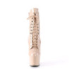 Pleaser ADORE-1020 Nude Patent High Heeled Ankle Boots