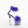 Pleaser ADORE-724F Transparent Blue Fur Sale Women