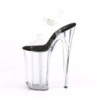 Pleaser BEYOND-008 Black Insole Extreme Platform Heels