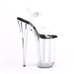 Pleaser BEYOND-008 Black Insole Extreme Platform Heels