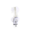 Pleaser DELIGHT-624F Transparent White Fur Sale Women