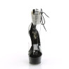 Pleaser DELIGHT-624RS Transparent Black Sale Heeled Women