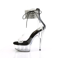 Pleaser DELIGHT-624RS Transparent Black Sale Women