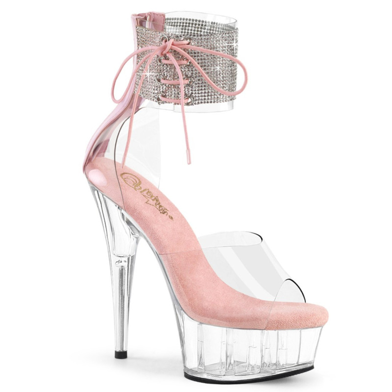 Pleaser DELIGHT-624RS Transparent Rose Sale Women Pleaser DELIGHT-624RS Transparent Rose Sale Women