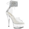 Pleaser DELIGHT-624RS-02 Transparent Silver Strass Sale