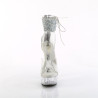 Pleaser DELIGHT-624RS-02 Transparent Silver Strass Sale