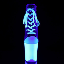 Pleaser FLAMINGO-800SK-02 Red Canvas Neon White Sale