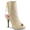 Pleaser Pink Label EVE-102 Cream Vegan Leather Sale
