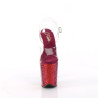 Pleaser FLAMINGO-808RBG Transparent Rainbow Glitter
