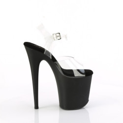 Pleaser FLAMINGO-808TGRS Transparent Black-Red Sale