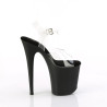 Pleaser FLAMINGO-808TGRS Transparent Black-Red Sale