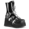Demonia SCENE-51 Black Patent Vegan Leather Sale Women