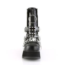 Demonia SCENE-51 Black Patent Vegan Leather Sale Women