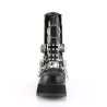 Demonia SCENE-51 Black Patent Vegan Leather Sale Women