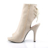 Pleaser Pink Label EVE-102 Cream Vegan Leather Sale