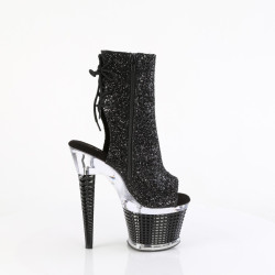 Pleaser SPECTATOR-1018G Black Glitter Transparent Sale