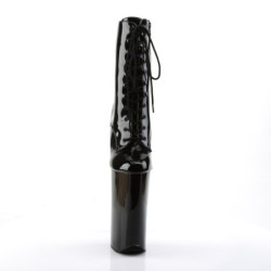 Pleaser BEYOND-1020 Black Patent Ankle High Boots Women