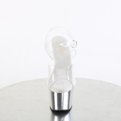 Pleaser ADORE-708 Silver Platform High Heels Sandals