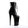 Pleaser BEYOND-1020 Black Patent Ankle High Boots Women