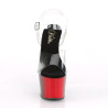 Pleaser ADORE-708BR Red Black Platform High Heels Women