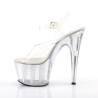 Pleaser ADORE-708MG Clear Platform High Heeled Sandals