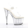 Pleaser ADORE-708MG Clear Platform High Heeled Sandals