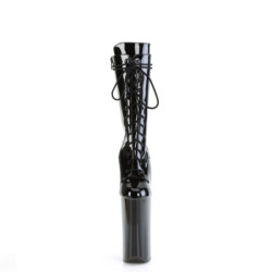 Pleaser BEYOND-1050 Black Patent Ankle High Boots Women