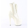 Pleaser ADORE-1020 White Patent Women Ankle Boots