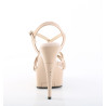 Pleaser CAPTIVA-613 Nude Strappy High Heels Sandals Women