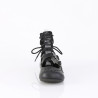 Demonia DAISY-11 Black Vegan Strapy Women Ballerina