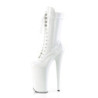 Pleaser BEYOND-1050 White Patent Ankle High Boots Women