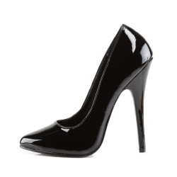 Devious DOMINA-420 Patent Pointed Toe Stiletto Heels Pumps