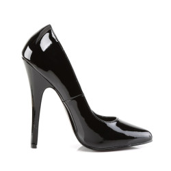 Devious DOMINA-420 Patent Pointed Toe Stiletto Heels Pumps