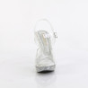 Fabulicious ELEGANT-408 Clear Strass Heeled Sandals