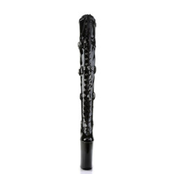 Pleaser BEYOND-3028 Patent Buckle Thigh High Boots