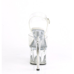 Pleaser ESTEEM-708 Clear Platform High Heeled Shoes