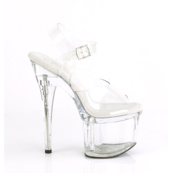 Pleaser ESTEEM-708 Clear Platform High Heeled Shoes