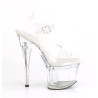 Pleaser ESTEEM-708 Clear Platform High Heeled Shoes
