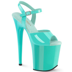 Pleaser FLAMINGO-809 Blue Platform Pole Dance High Heels