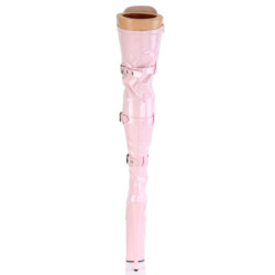 Pleaser BEYOND-3028 Rose Buckle Thigh High Boots