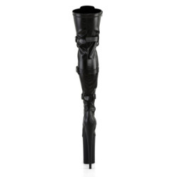 Pleaser BEYOND-3028 Vegan Buckle Thigh High Boots
