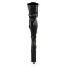 Pleaser BEYOND-3028 Vegan Buckle Thigh High Boots
