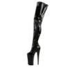 Pleaser BEYOND-4000 Black Platform Crotch High Boots