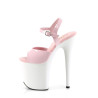 Pleaser FLAMINGO-809 Rose White Pole Dance High Heels
