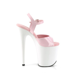 Pleaser FLAMINGO-809 Rose White Pole Dance High Heels