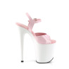 Pleaser FLAMINGO-809 Rose White Pole Dance High Heels