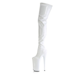 Pleaser BEYOND-4000 White Patent Sale Women