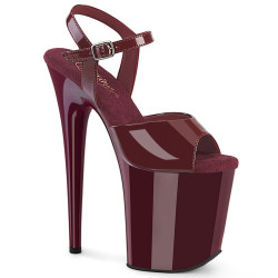 Pleaser FLAMINGO-809 Burgundy Pole Dance High Heels Shoes